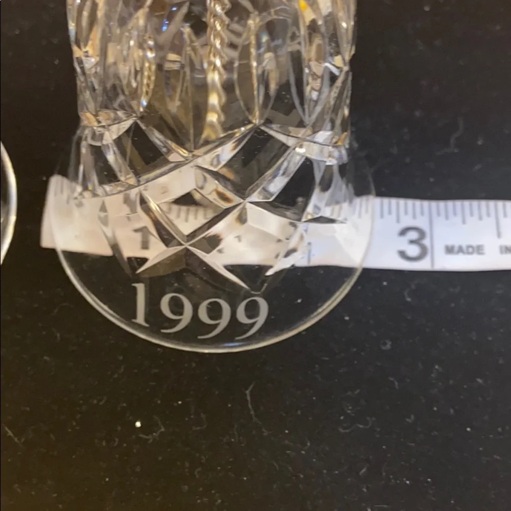 Vintage Crystal bells 1999 by Living Quarters Set 2 Guc